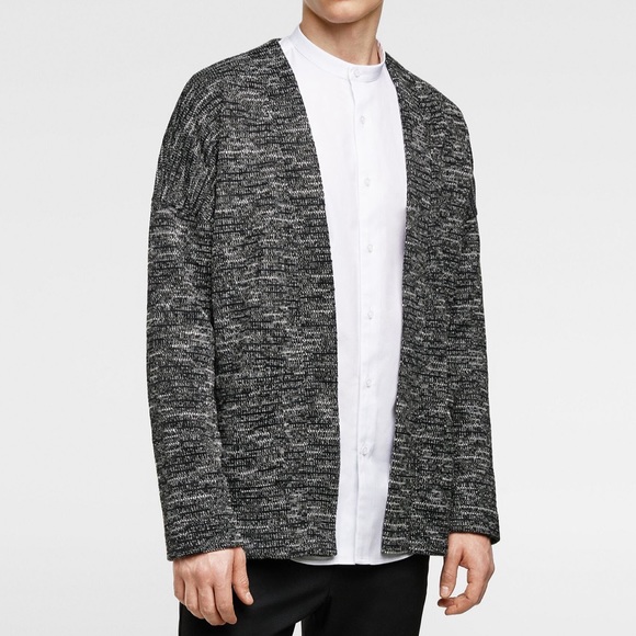 zara cardigan mens
